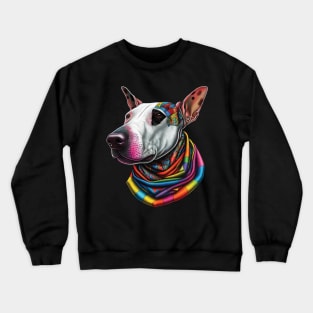 More Dogs of Color - #5 (Bull Terrier) Crewneck Sweatshirt